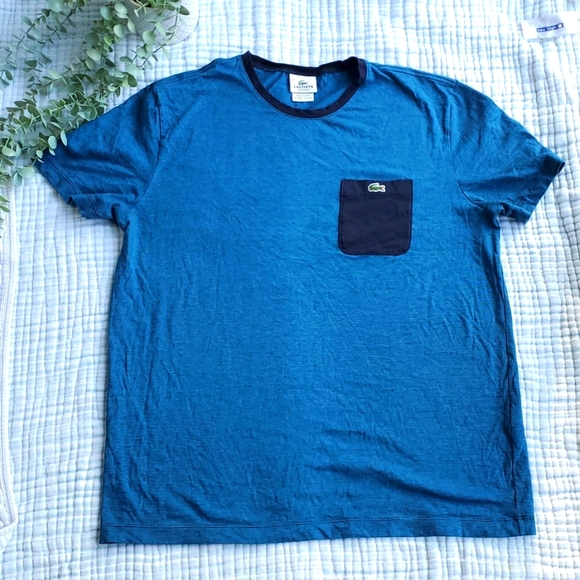 Blue Men's Lacoste t-shirt - Picture 1 of 5
